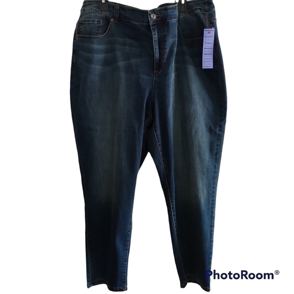 C.J.Banks Moderately Curvy Ankle Jeans Plus Size 24W - Picture 1 of 10